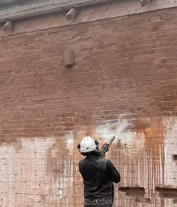 Dustless brickwork cleaning services