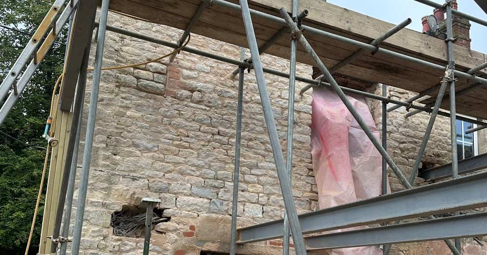 Farmhouse stone renovation