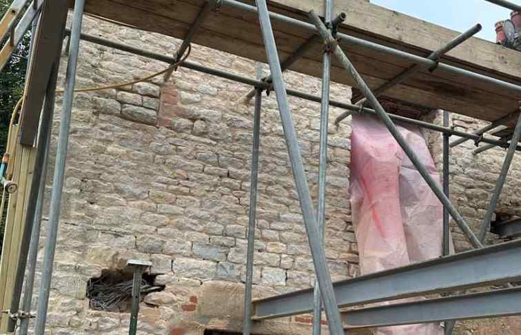 Farmhouse stone renovation
