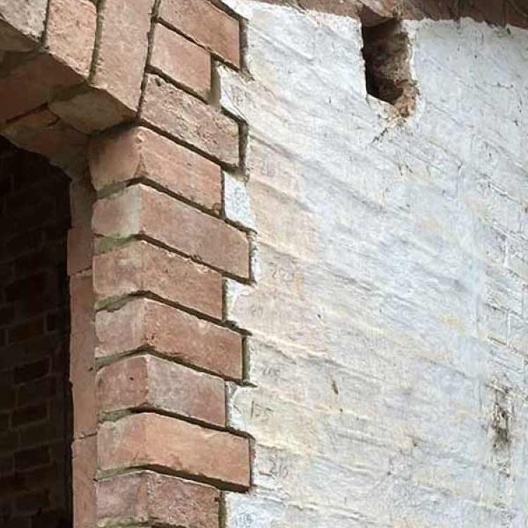 High pressure brick work cleaning at property development in Wallingford, Oxfordshire